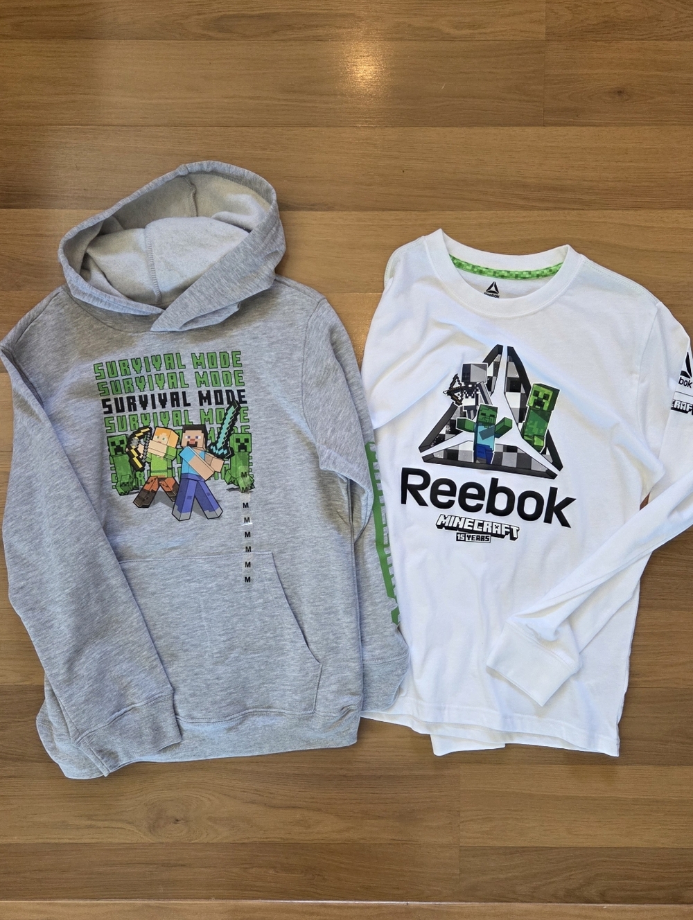 Boys Minecraft Hoodie & Long Sleeve